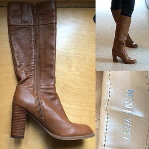 Nine West leather boots. Size 8. Great condition.